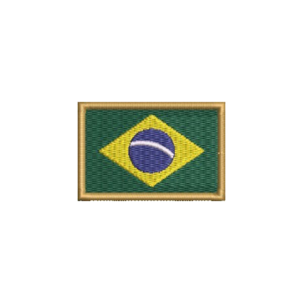 BP0405-011 Bandeira Brasil Patch Bordado 5,7x3,8cm - Imagem 7