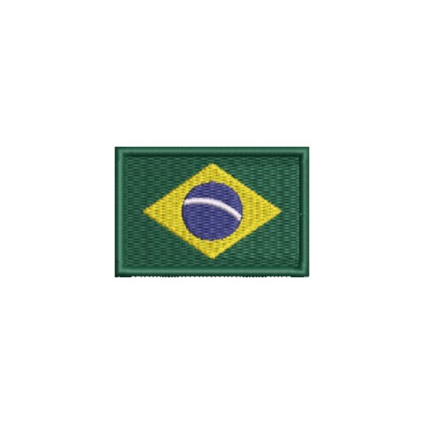 BP0405-015 Bandeira Brasil Patch Bordado 5,7x3,8cm - Imagem 7
