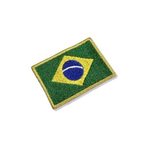 BP0405-011 Bandeira Brasil Patch Bordado 5,7×3,8cm