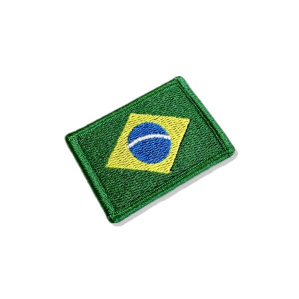 BP0405-015 Bandeira Brasil Patch Bordado 5,7x3,8cm - Imagem 3