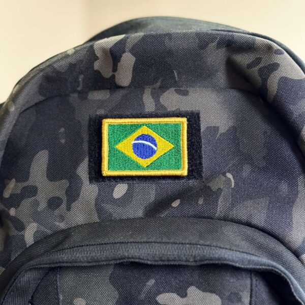 BP0405-011 Bandeira Brasil Patch Bordado 5,7x3,8cm - Imagem 4