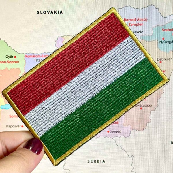 BP0406-021 Hungria Patch Bordado 10,2x6,8cm - Imagem 2