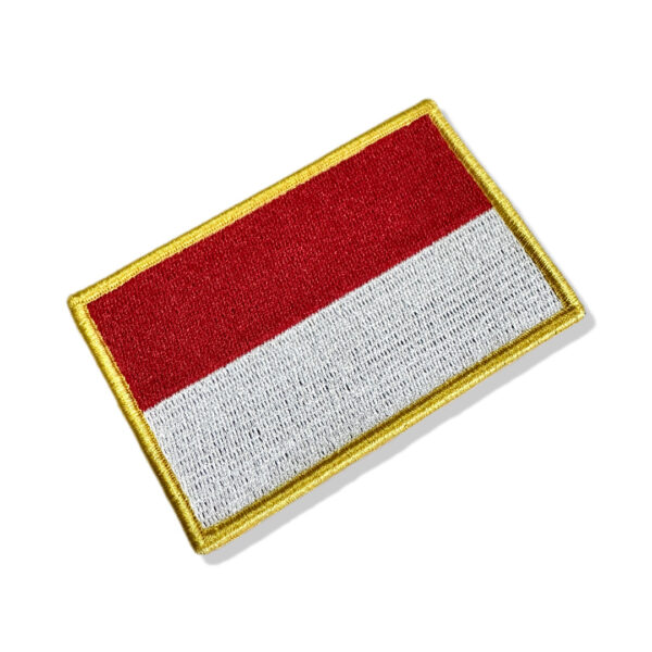 BP0419-021 Indonésia Patch Bordado 10,2x6,8cm - Imagem 3