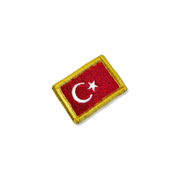 BP0428-031 Bandeira Turquia Patch Bordado 3,8x2,5cm - Imagem 3