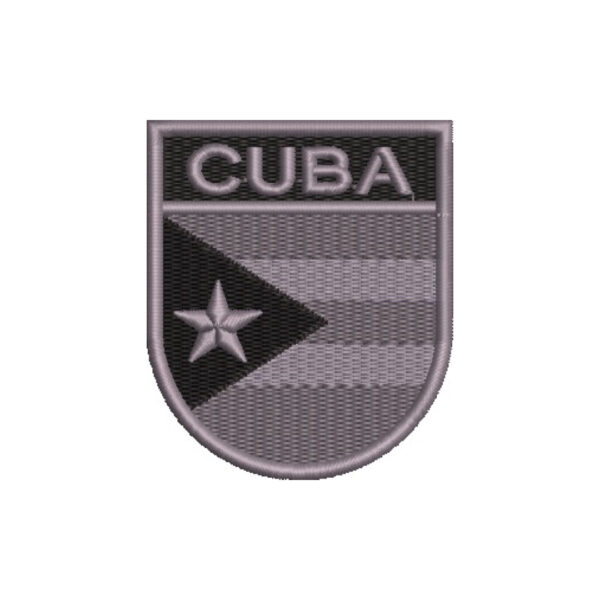 BP0010E-002 Bandeira Cuba Patch Bordado 6,8x8,0cm - Imagem 7