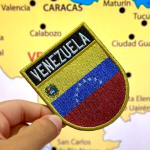 BP0046E-011 Bandeira Venezuela Patch Bordado 5,7×6,8cm