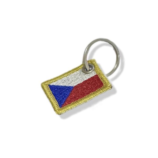 BP0085-031 Bandeira Republica Tcheca Patch Bordado 3,8x2,5cm - Imagem 5