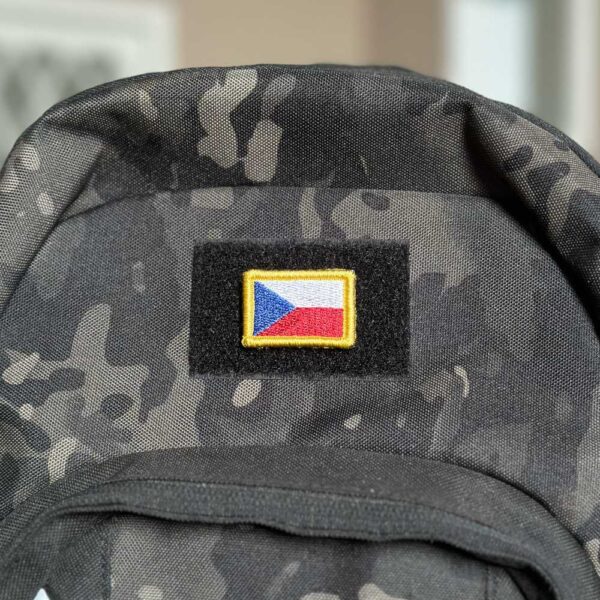BP0085-031 Bandeira Republica Tcheca Patch Bordado 3,8x2,5cm - Imagem 4