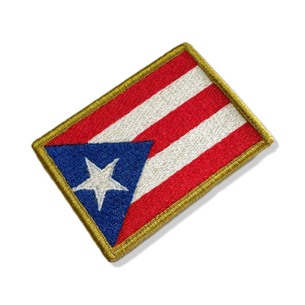 BP0101-001 Porto Rico Patch Bordado 7,5x5,0cm - Imagem 3
