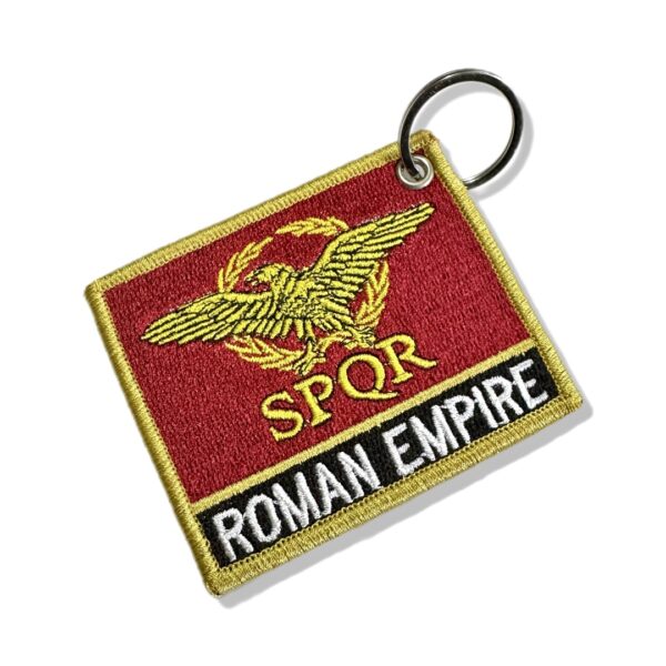BP0234N-001 Bandeira Império Romano Patch Bordado 7,5x6,3cm - Imagem 5