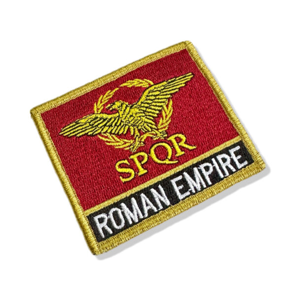 BP0234N-001 Bandeira Império Romano Patch Bordado 7,5x6,3cm - Imagem 3