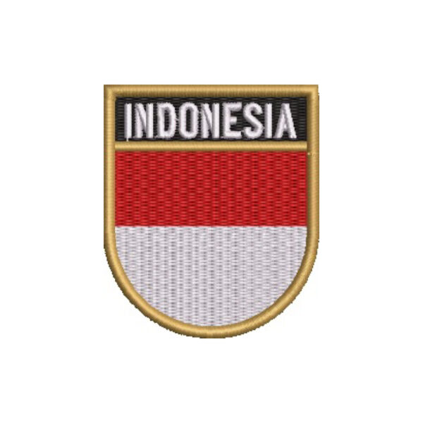 BP0419E-001 Bandeira Indonésia Patch Bordado 6,8x8cm - Imagem 7