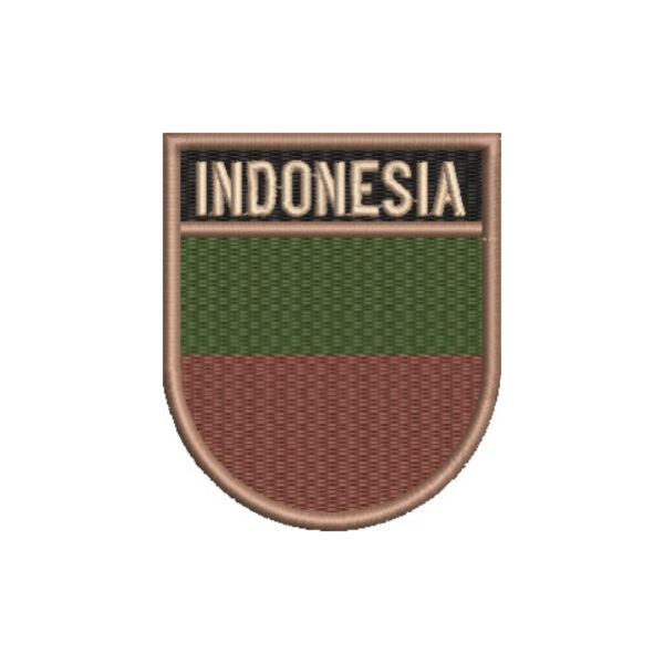 BP0419E-003 Bandeira Indonésia Patch Bordado 6,8x8cm - Imagem 7