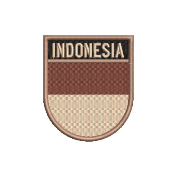BP0419E-004 Bandeira Indonésia Patch Bordado 6,8x8cm - Imagem 7