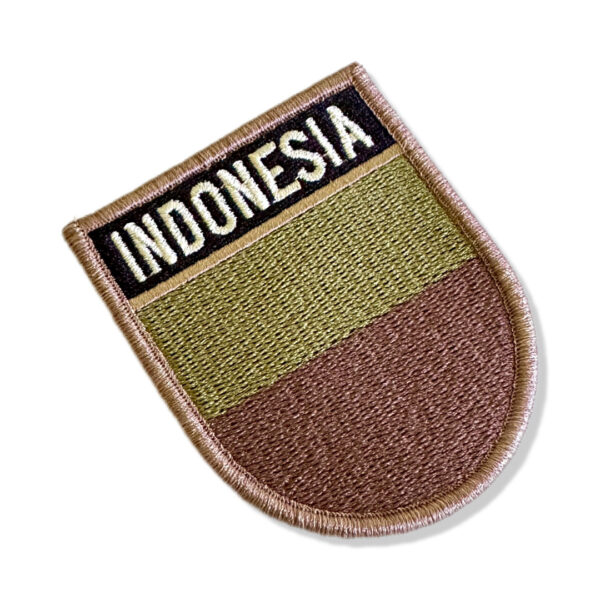 BP0419E-003 Bandeira Indonésia Patch Bordado 6,8x8cm - Imagem 3
