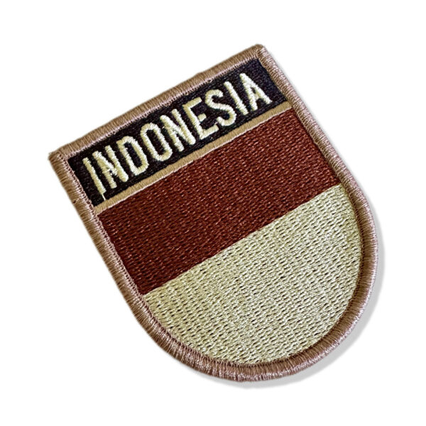 BP0419E-004 Bandeira Indonésia Patch Bordado 6,8x8cm - Imagem 3