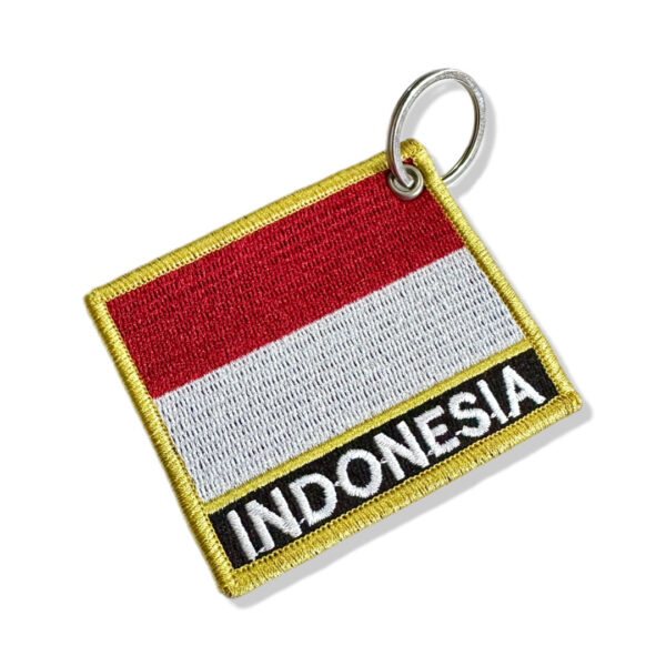 BP0419N-001 Bandeira Indonésia Patch Bordado 7,5x6,3cm - Imagem 5