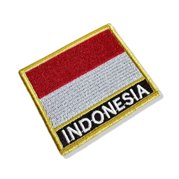 BP0419N-001 Bandeira Indonésia Patch Bordado 7,5x6,3cm - Imagem 3