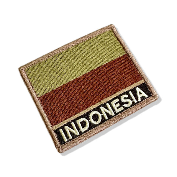 BP0419N-003 Bandeira Indonésia Patch Bordado 7,5x6,3cm - Imagem 3