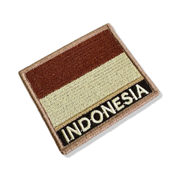 BP0419N-004 Bandeira Indonésia Patch Bordado 7,5x6,3cm - Imagem 3
