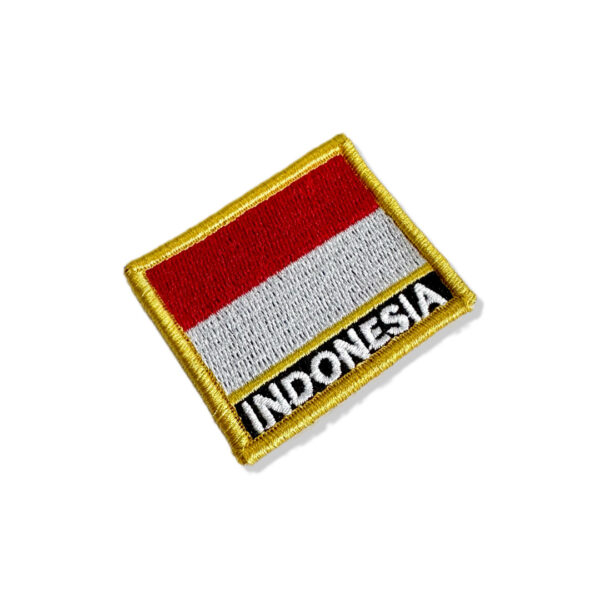 BP0419N-011 Bandeira indonésia Patch Bordado 5,7x4,8cm - Imagem 3