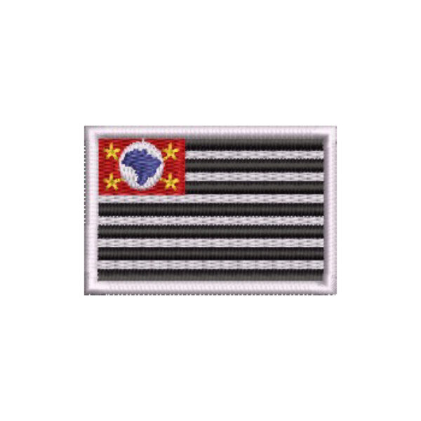 BE0045-016 Bandeira São Paulo Patch Bordado 5,7x3,8cm - Imagem 7