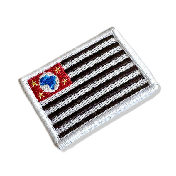 BE0045-016 Bandeira São Paulo Patch Bordado 5,7x3,8cm - Imagem 3