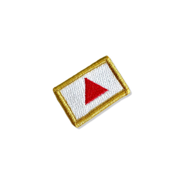 BE0048-031 Bandeira Minas Gerais Patch Bordado 3,8x2,5cm - Imagem 3