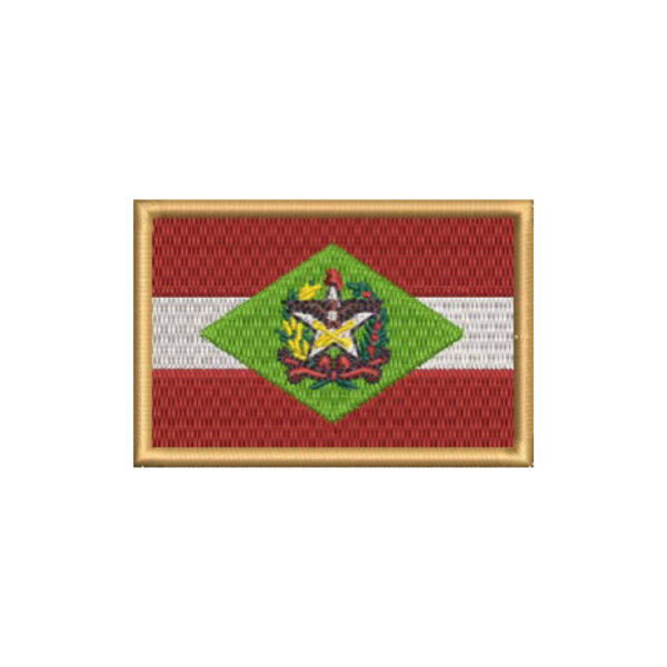 BE0168-001 Bandeira Santa Catarina Bordada 7,5x5cm - Imagem 7