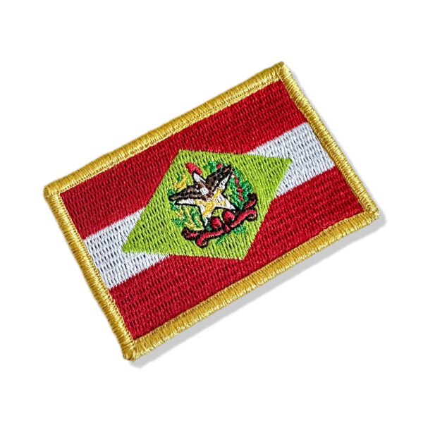 BE0168-001 Bandeira Santa Catarina Bordada 7,5x5cm - Imagem 3