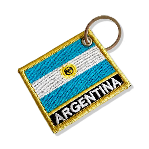 BP0032N-011 Bandeira Argentina Patch Bordado 5,7x4,8cm - Imagem 5
