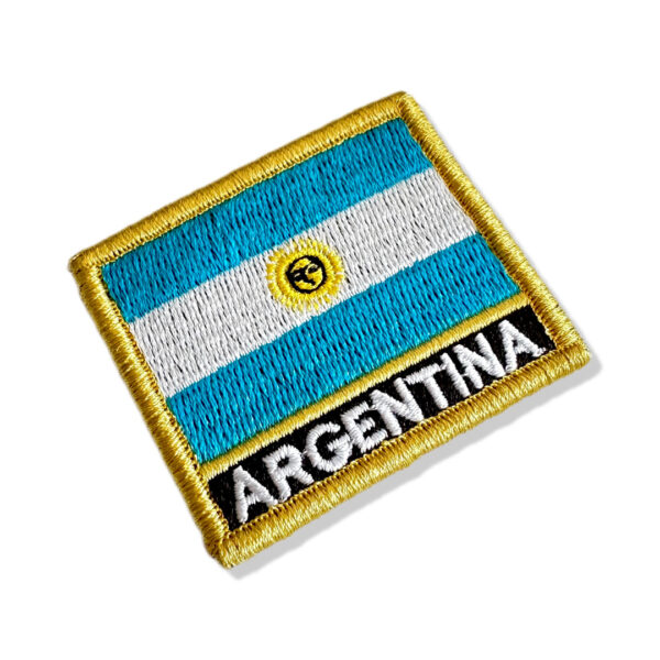 BP0032N-011 Bandeira Argentina Patch Bordado 5,7x4,8cm - Imagem 3