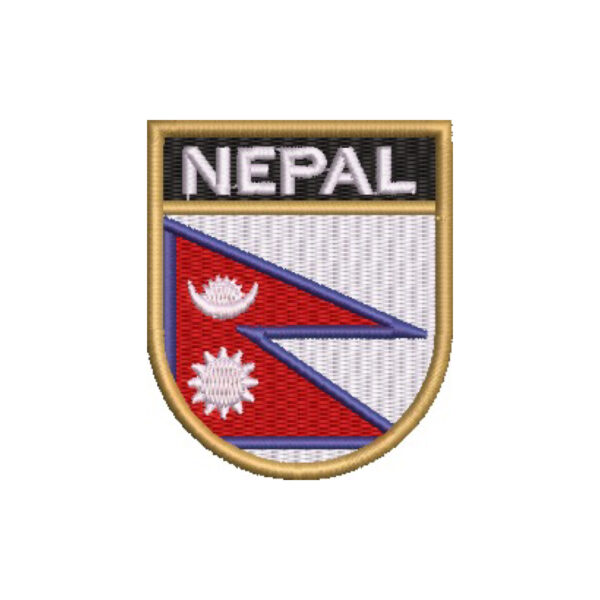BP0041E-011 Bandeira Nepal Patch Bordado 5,7x6,8cm - Imagem 7