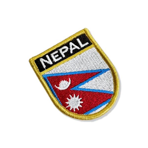 BP0041E-011 Bandeira Nepal Patch Bordado 5,7x6,8cm - Imagem 3
