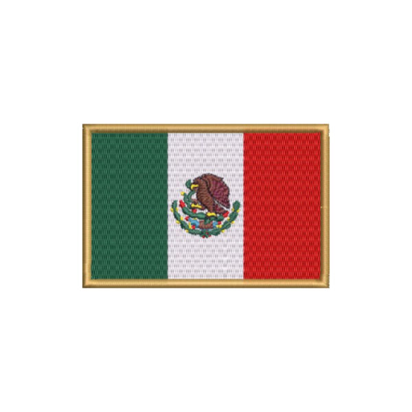 BP0050-021 México Patch Bordado 10,2x6,8cm - Imagem 7