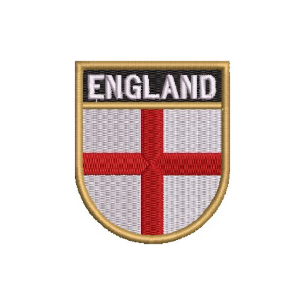 BP0176E-011 Bandeira Inglaterra Patch Bordado 5,7x6,8cm - Imagem 7