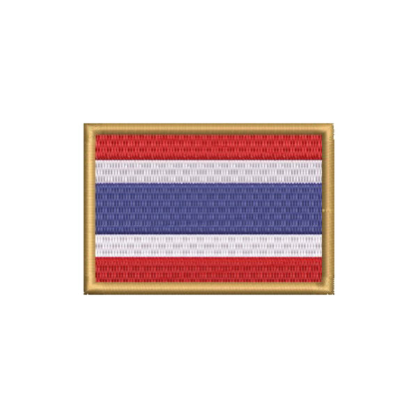 BP0206-001 Bandeira Tailândia Patch Bordada 7,5x5cm - Imagem 7