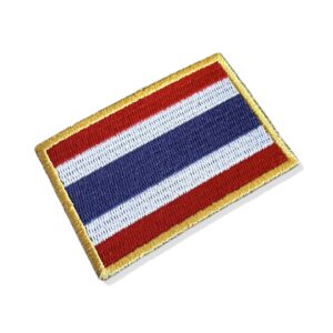 BP0206-001 Bandeira Tailândia Patch Bordada 7,5x5cm