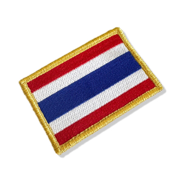 BP0206-001 Bandeira Tailândia Patch Bordada 7,5x5cm - Imagem 3