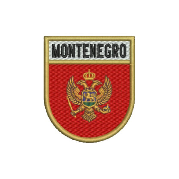 BP0243E-001 Bandeira Montenegro Patch Bordado 6,8x8,0 - Imagem 7