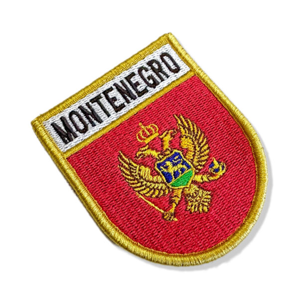 BP0243E-001 Bandeira Montenegro Patch Bordado 6,8x8,0 - Imagem 3