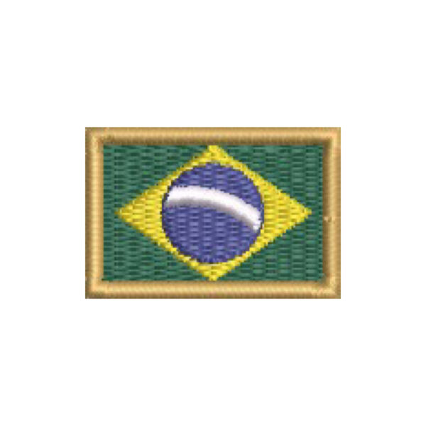 BP0403-031 Bandeira Brasil Patch Bordado 3,8x2,5cm - Imagem 8