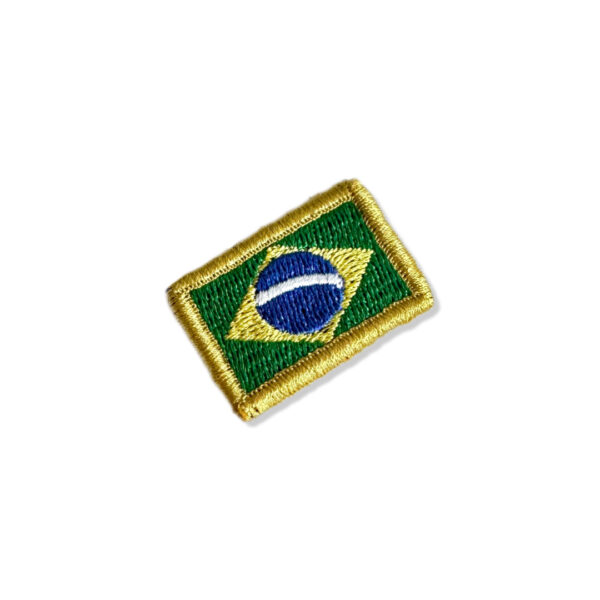 BP0403-031 Bandeira Brasil Patch Bordado 3,8x2,5cm - Imagem 3