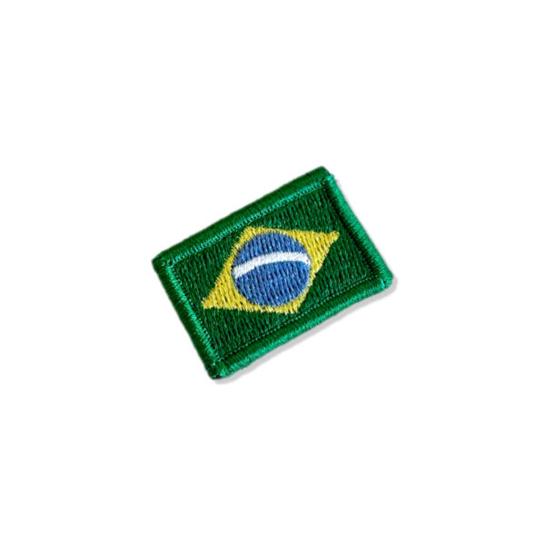 BP0403-037 Bandeira Brasil Patch Bordado 3,8x2,5cm - Imagem 3