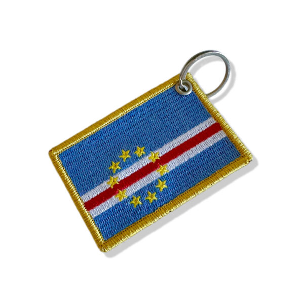 BP0434-001 Bandeira Cabo Verde Bordada 7,5x5cm - Imagem 5