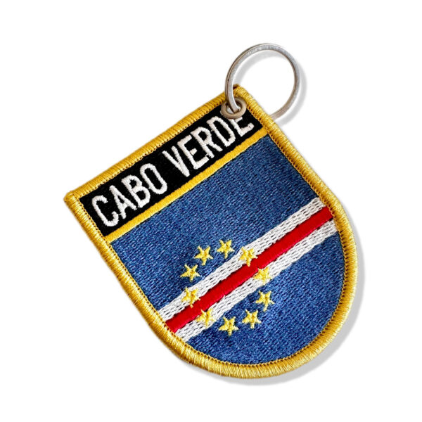 BP0434E-001 Bandeira Cabo Verde Patch Bordado 6,8x8,0 - Imagem 5