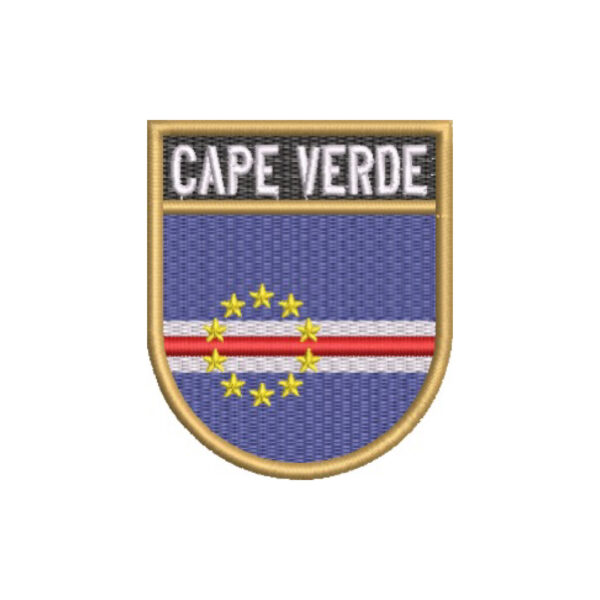 BP0434E-001 Bandeira Cabo Verde Patch Bordado 6,8x8,0 - Imagem 7