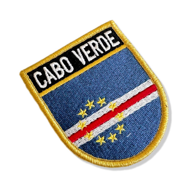 BP0434E-001 Bandeira Cabo Verde Patch Bordado 6,8x8,0 - Imagem 3