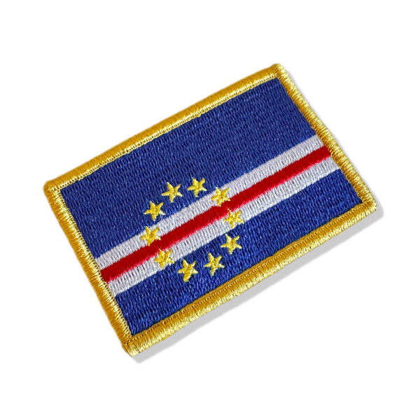 BP0434-001 Bandeira Cabo Verde Bordada 7,5x5cm - Imagem 3