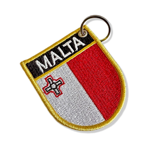 BP0435E-001 Bandeira Malta Patch Bordado 6,8x8,0cm - Imagem 5